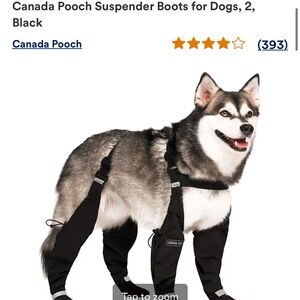 Canada Pooch Dog Suspender Boots, Size 2
